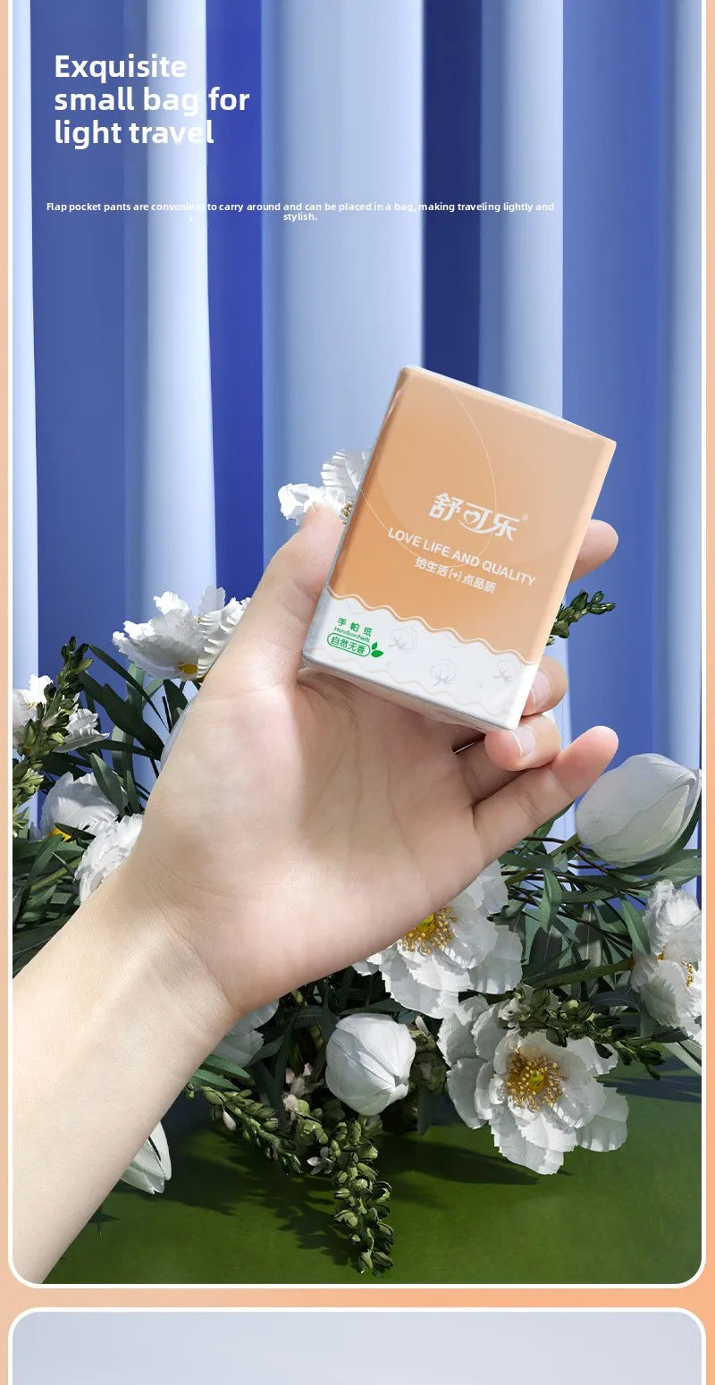 Portable Handkerchief Paper, 10-100 Small Bags, 3 Layers, 7 Pieces/small Bag, Portable Facial Tissue Paper, Napkin Toilet Paper
