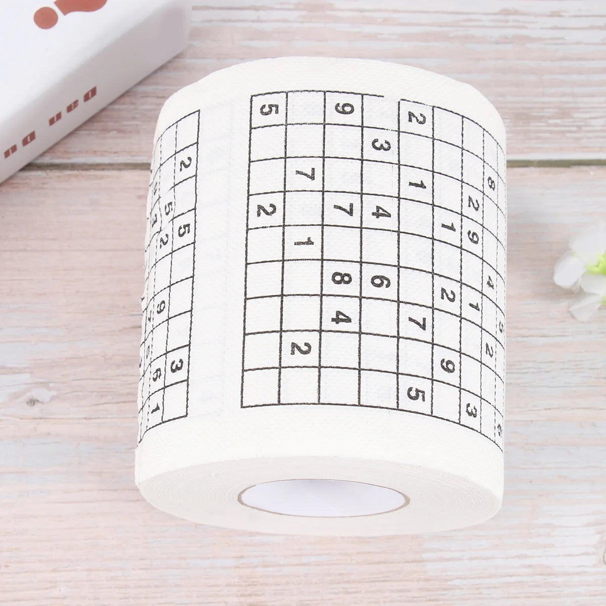 Funny Creative Sudoku Printed Toilet Paper Tissue Roll Home Cafe Restaurant Use Humor Design Novelty Gift Bath Comfort