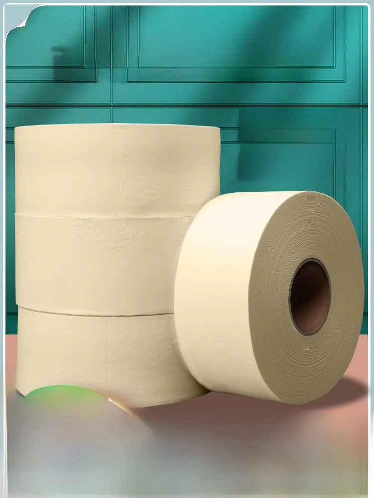Large Roll Bamboo Pulp Toilet Paper Hotel Commercial Use Whole Box able Big eet Paper Towels Household Cleaning