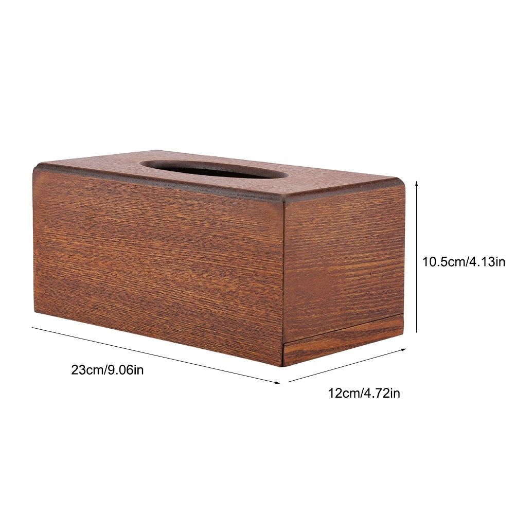 Tissue Box Napkin Holder Case Paper Box Container Elegance Wood Storage Box Hotel Home Decoration Bedroom Kitchen Accessories