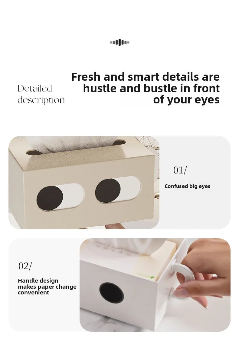 Tissue Box Table Napkin Rings Tissue Case Paper Box Container Solid Storage Box Home Table Decoration