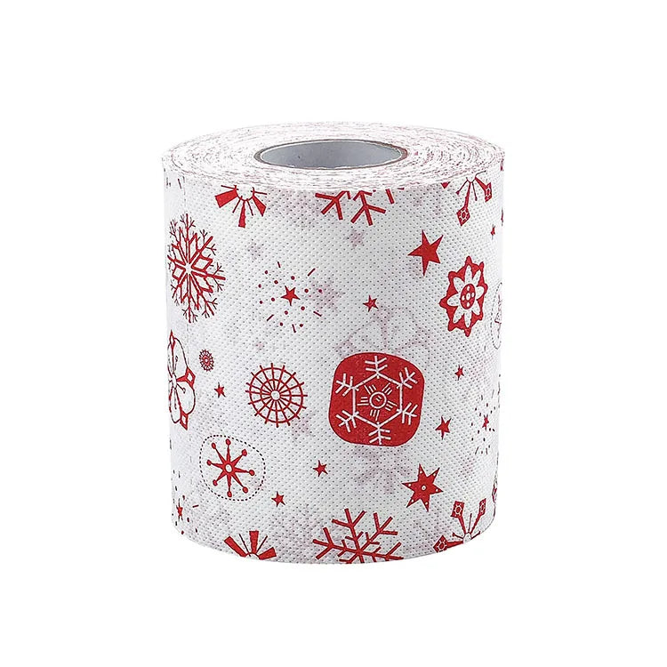 Toilet Paper Christmas Pattern Series Roll Paper Santa Claus Reindeer Hygienic Paper Creative Toilet Papers Rolls Funny Napkins