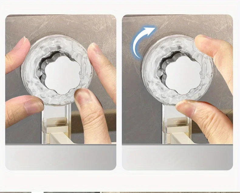 Wall-Mounted Toilet Paper Holder with Suction Cup - Self-Adhesive, No-Drill Installation,  Multipurpose Tissue Roll
