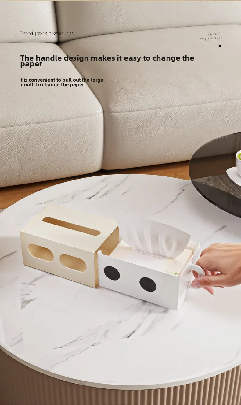 Tissue Box Table Napkin Rings Tissue Case Paper Box Container Solid Storage Box Home Table Decoration