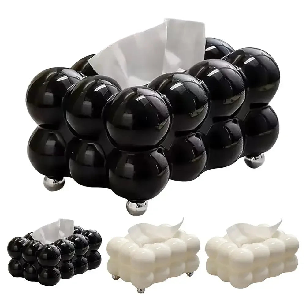 INS Style Marshmallow Tissue Box Korean Style Cute Removable Tissue Box Desktop Decorative Supplies for Home Napkin Holder