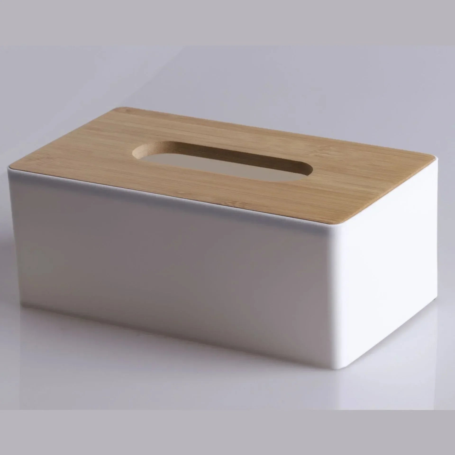 Tissue Box Table Napkin Rings Tissue Case Paper Box Container Bamboo Cover Solid Wood Storage Box Home Tissue Box Holder