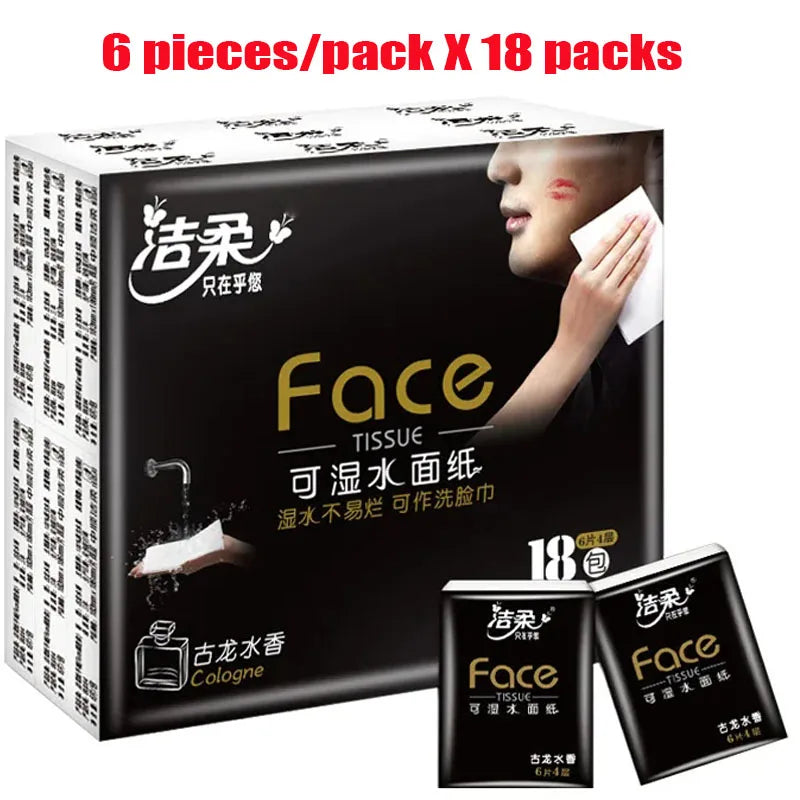 NEW18 packs of handkerchiefsSkin-friendly and soft facial tissuesAffordable and convenient travel packsLarge size tissue paper
