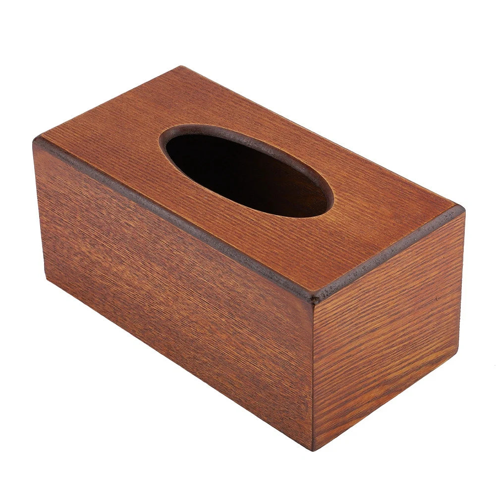 Tissue Box Napkin Holder Case Paper Box Container Elegance Wood Storage Box Hotel Home Decoration Bedroom Kitchen Accessories