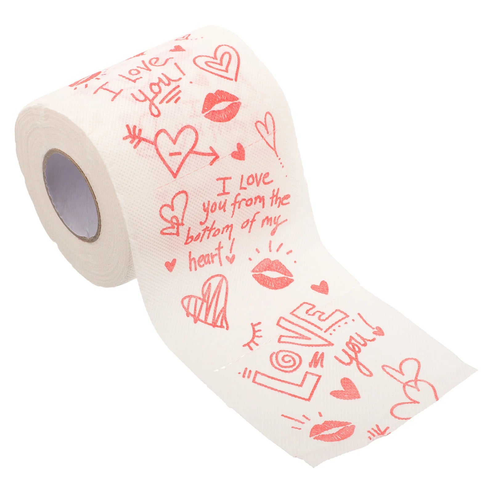 Valentines Day Creative Toilet Paper Roll Bathroom Tissue Soft Napkins Hygienic Dispenser Colored toilet tissue Sanitary Paper