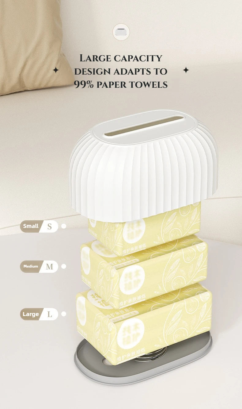 Creative Tissue Box with Spring Creative Scandinavian Simple Drawer Box Living Room Coffee Table Tissue Box Desktop Drawer Box