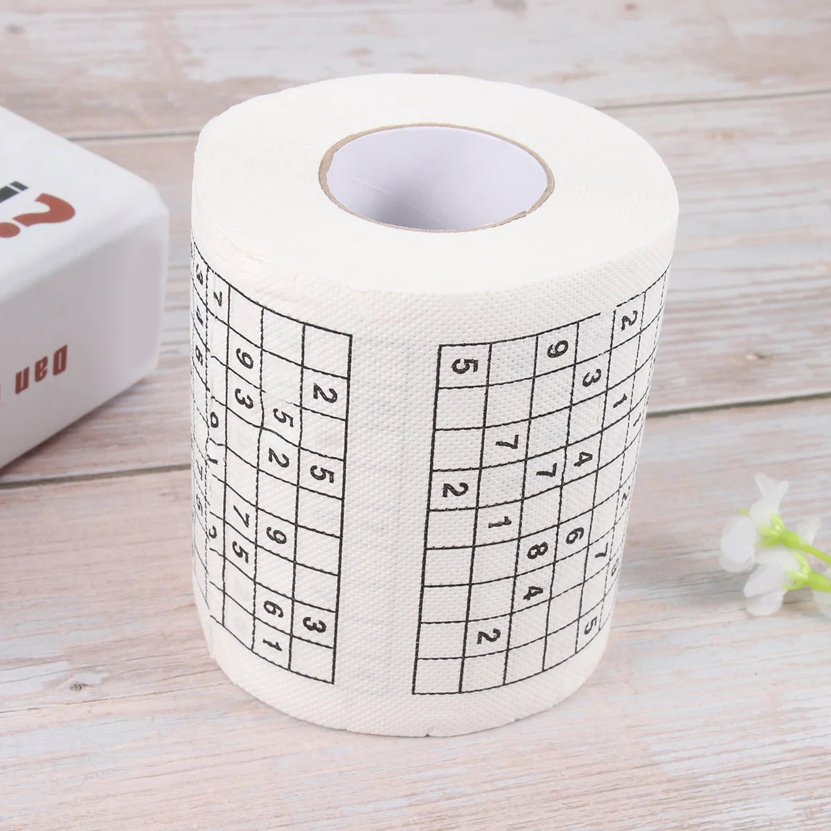 Funny Creative Sudoku Printed Toilet Paper Tissue Roll Home Cafe Restaurant Use Humor Design Novelty Gift Bath Comfort