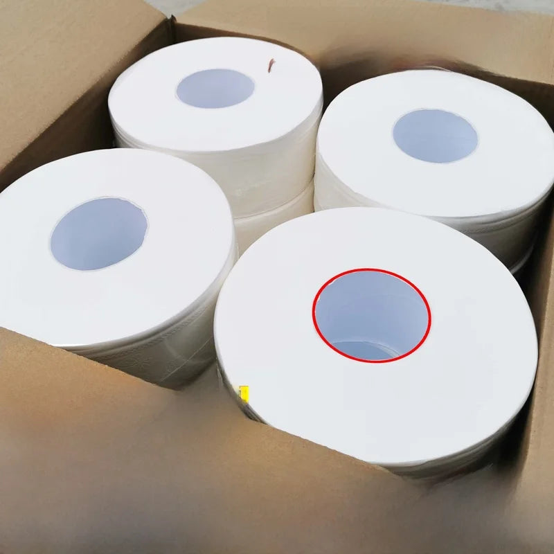 Doctor Bear 2 Rolls Large Toilet Paper Hotel Commercial Batoom Paper Home Use round Disk Toilet Paper Whole Box Bulk Pa