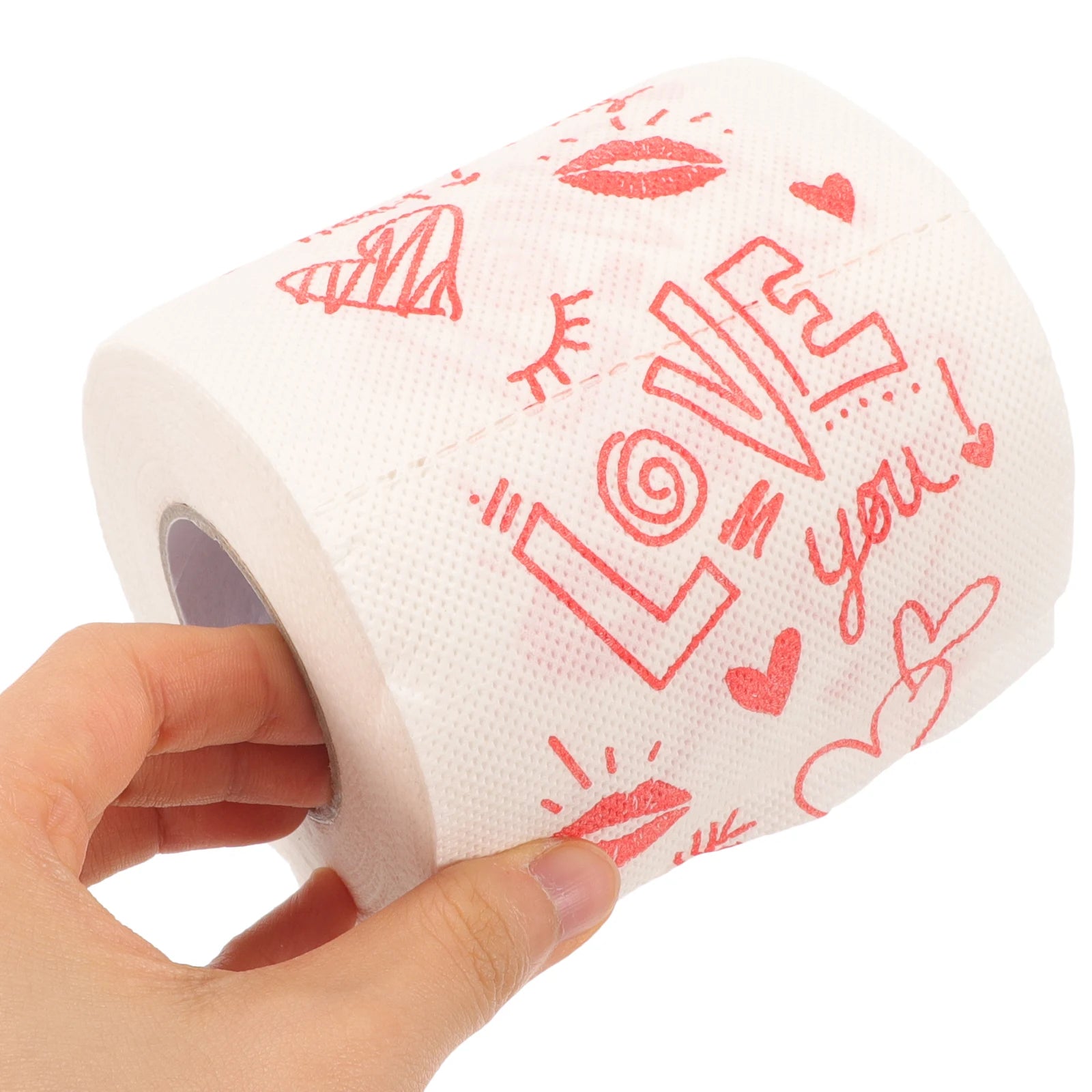 Valentines Day Creative Toilet Paper Roll Bathroom Tissue Soft Napkins Hygienic Dispenser Colored toilet tissue Sanitary Paper