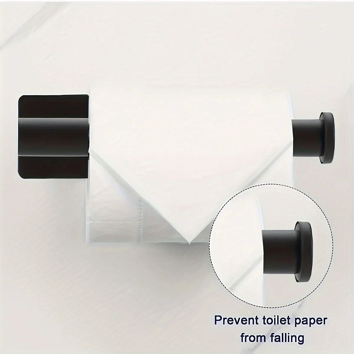 Heavy Duty Stainless Steel Toilet Paper Holder, Self-Adhesive No-Drill Wall Mount, Brushed Finish Bathroom Tissue Roll Dispenser