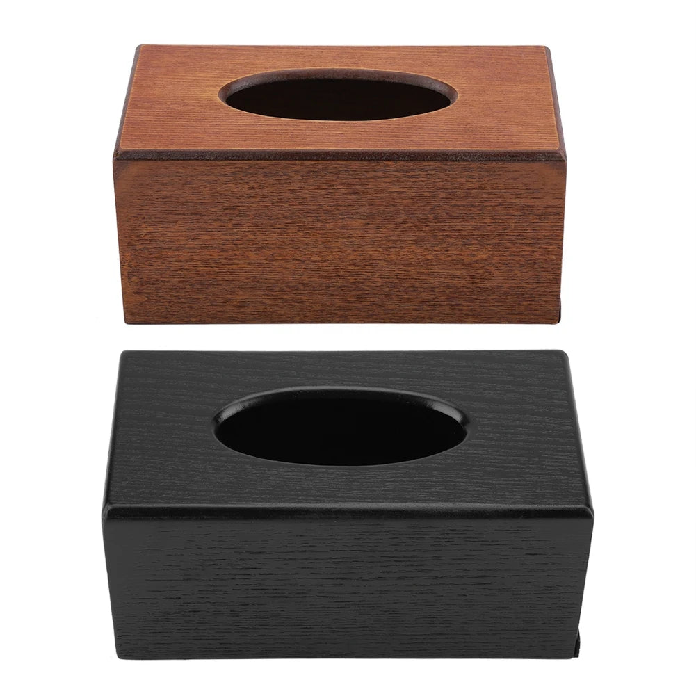 Tissue Box Napkin Holder Case Paper Box Container Elegance Wood Storage Box Hotel Home Decoration Bedroom Kitchen Accessories