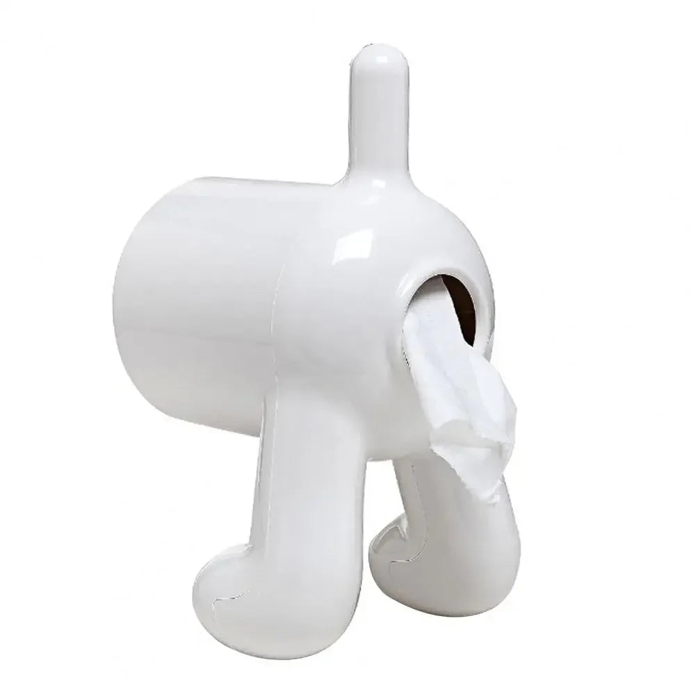 Funny Toilet Paper Dispenser Dog Butt Toilet Paper Holder Wall-mounted Tissue Organizer for Dog Lovers Bathroom Decor Funny Dog