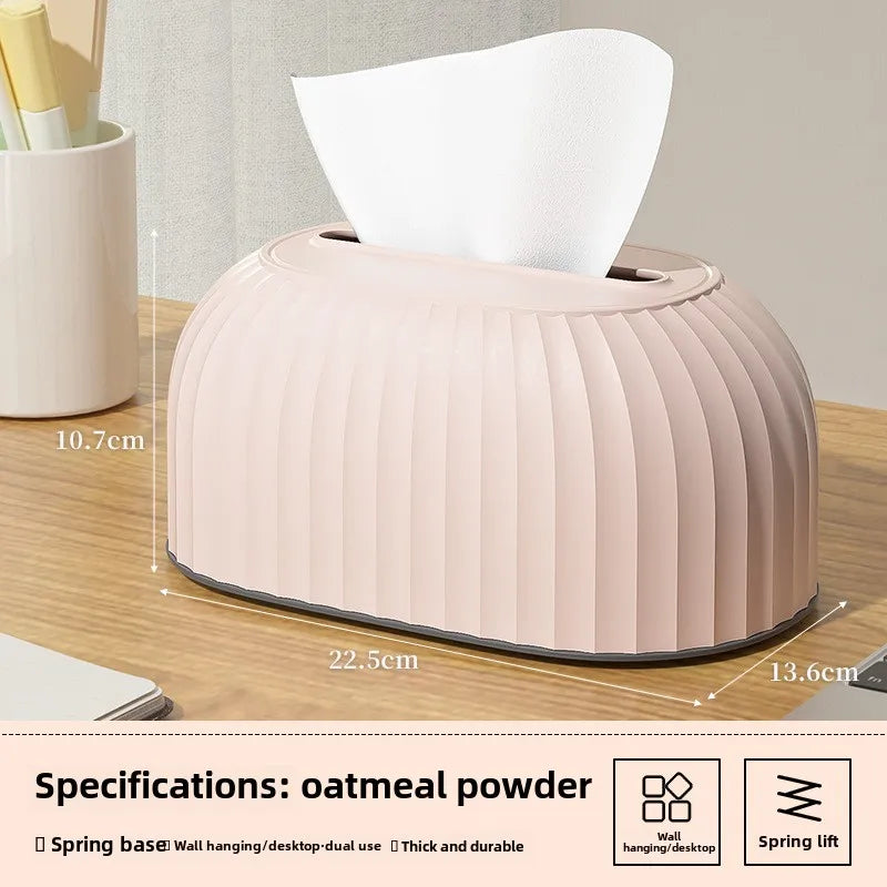 Creative Tissue Box with Spring Creative Scandinavian Simple Drawer Box Living Room Coffee Table Tissue Box Desktop Drawer Box