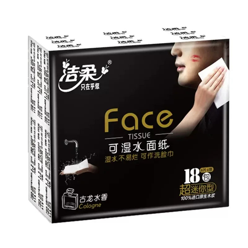 NEW18 packs of handkerchiefsSkin-friendly and soft facial tissuesAffordable and convenient travel packsLarge size tissue paper