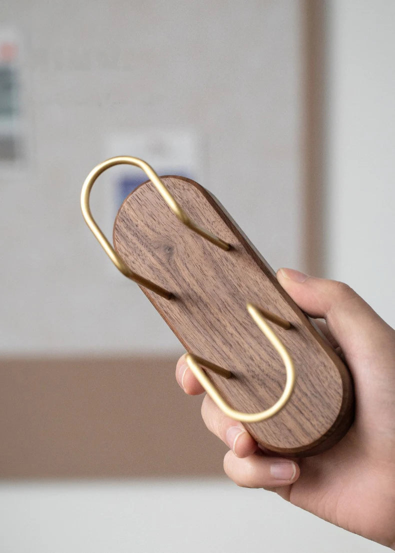 HeMu-Tooth Swab Tube Tissue Holder, Black Walnut, Minimalist Dining Table Tissue Storage Rack, Restaurant Coffee Shop Paper Box