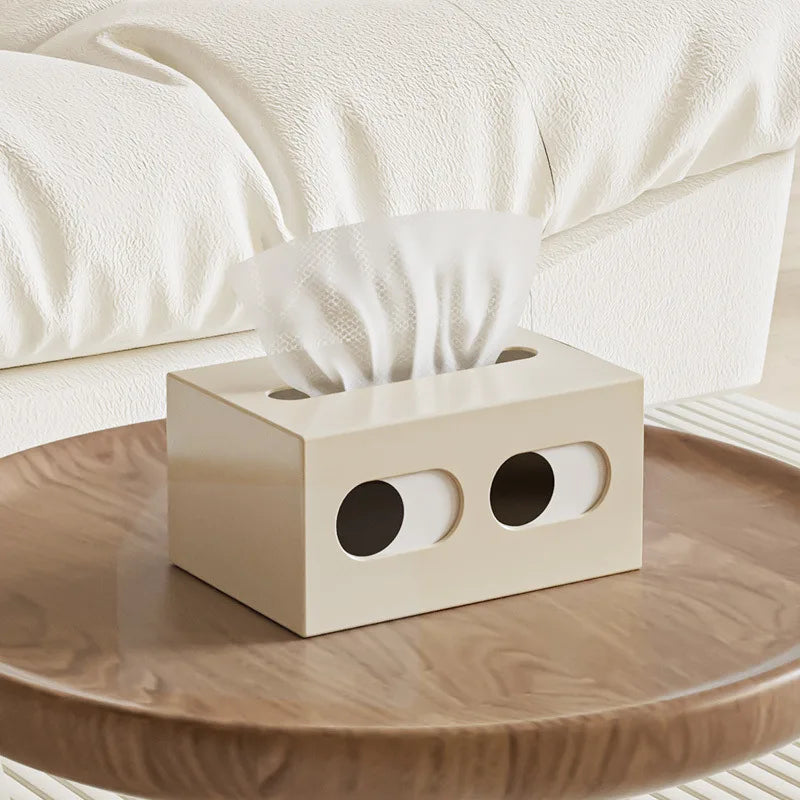 Tissue Box Table Napkin Rings Tissue Case Paper Box Container Solid Storage Box Home Table Decoration