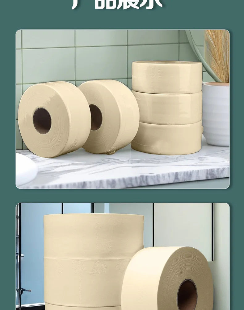Large Roll Bamboo Pulp Toilet Paper Hotel Commercial Use Whole Box able Big eet Paper Towels Household Cleaning