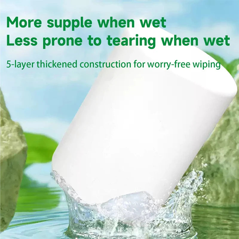 14 Rolls of Household Paper Towels on Behalf of the Roll Paper Five Layers of Thickened Core Roll Toilet Paper Toilet Paper