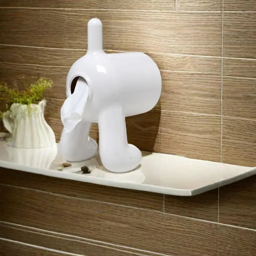 Funny Toilet Paper Dispenser Dog Butt Toilet Paper Holder Wall-mounted Tissue Organizer for Dog Lovers Bathroom Decor Funny Dog