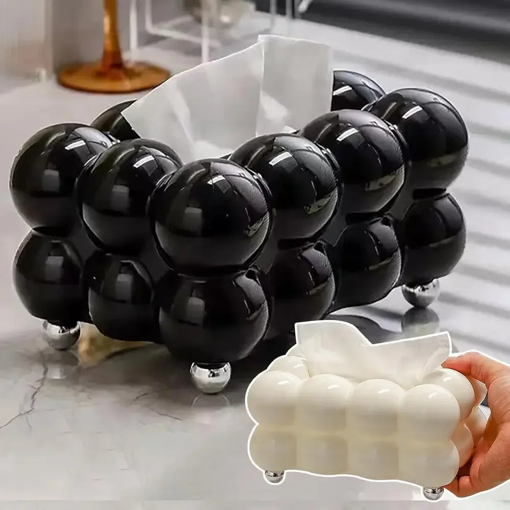 INS Style Marshmallow Tissue Box Korean Style Cute Removable Tissue Box Desktop Decorative Supplies for Home Napkin Holder
