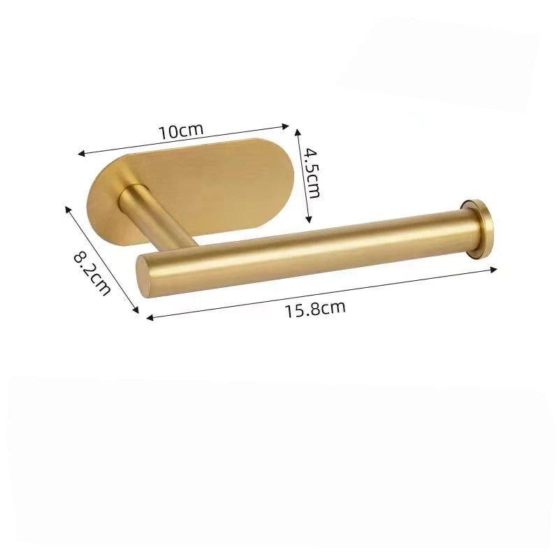 1PCS Kitchen Paper Towel Holder Toilet Paper Holder Adhesive Tissue Rack Napkin Dispenser Cabinet Storage Bathroom Accessories