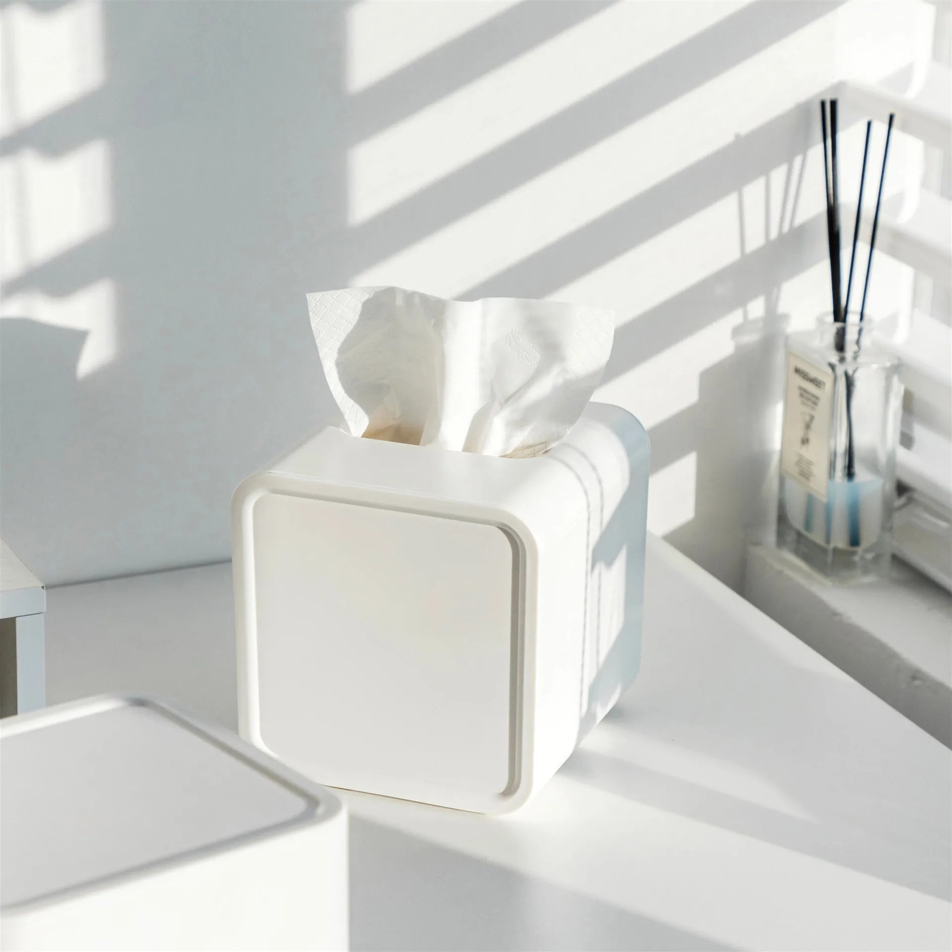 Simple European Sle Tissue Box Storage Box for Desktop Hand Wi Coffee Table Dstring Paper Home Decor Plastic Box