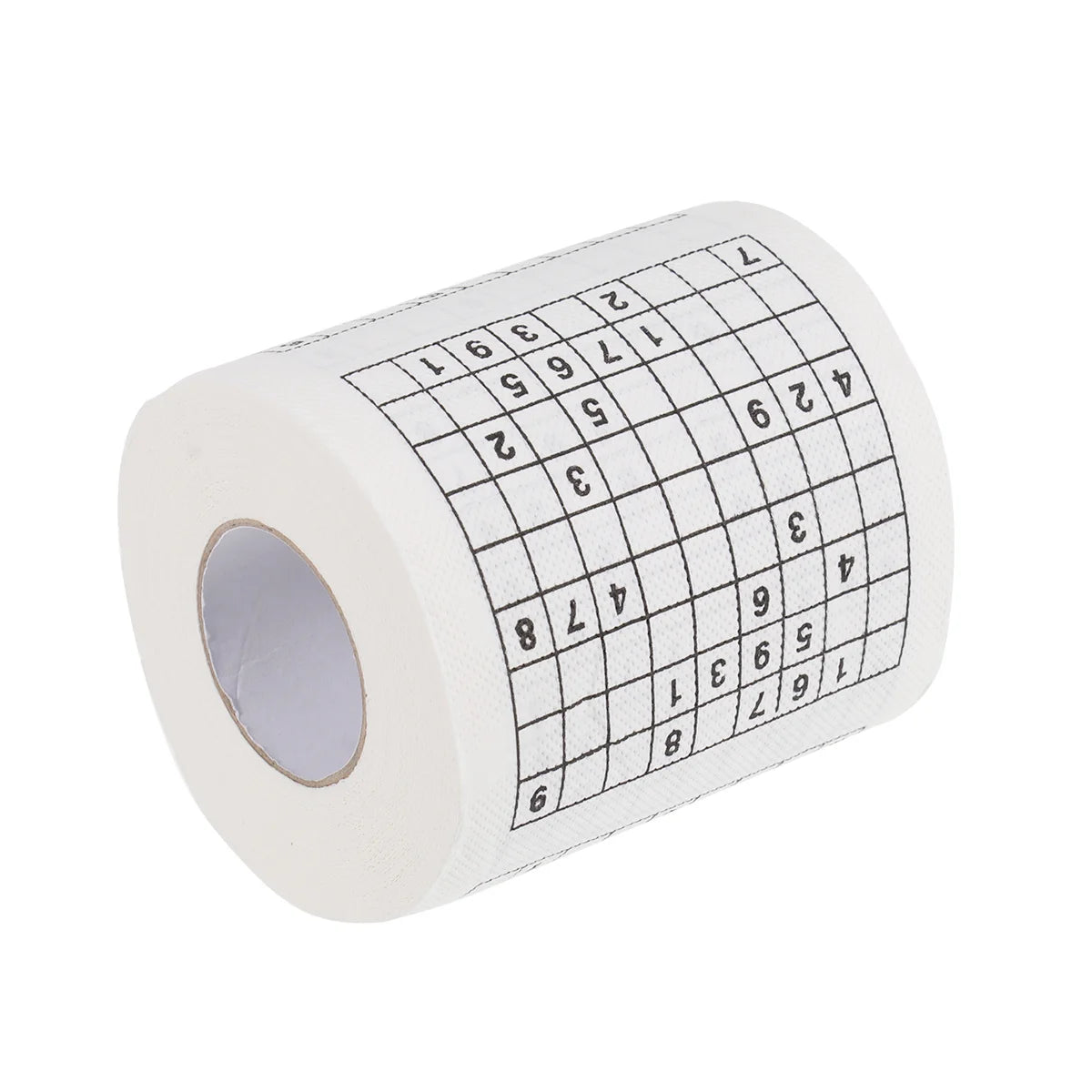 Funny Creative Sudoku Printed Toilet Paper Tissue Roll Home Cafe Restaurant Use Humor Design Novelty Gift Bath Comfort