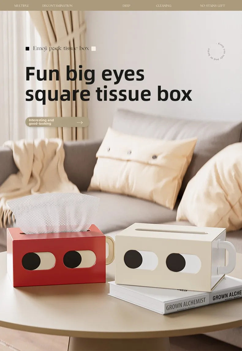Tissue Box Table Napkin Rings Tissue Case Paper Box Container Solid Storage Box Home Table Decoration