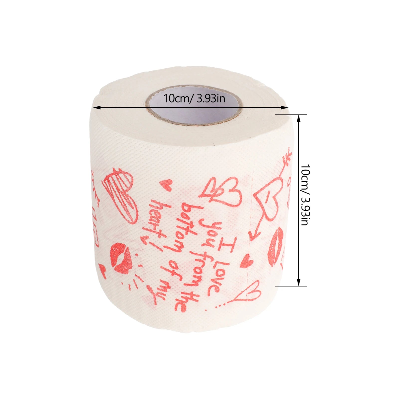 Valentines Day Creative Toilet Paper Roll Bathroom Tissue Soft Napkins Hygienic Dispenser Colored toilet tissue Sanitary Paper