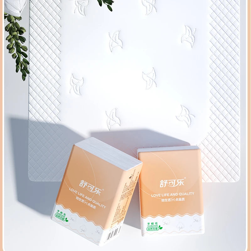Portable Handkerchief Paper, 10-100 Small Bags, 3 Layers, 7 Pieces/small Bag, Portable Facial Tissue Paper, Napkin Toilet Paper
