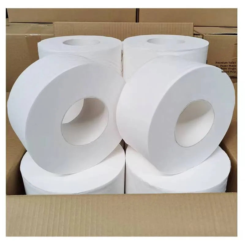 Doctor Bear 2 Rolls Large Toilet Paper Hotel Commercial Batoom Paper Home Use round Disk Toilet Paper Whole Box Bulk Pa