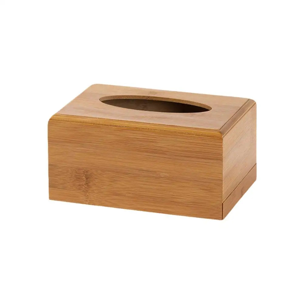 Bamboo And Wood Tissue Box Advertising Box Paper Drawing Box Home Storage Box Restaurant Paper Drawing Box Home Storage Box