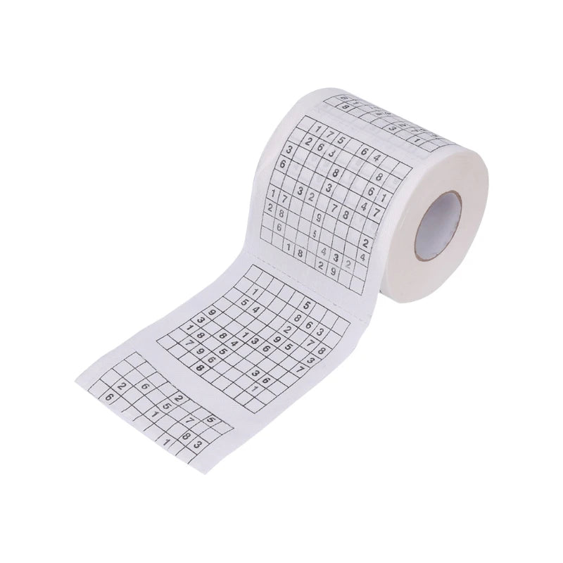 2021 New Durable Sudoku Printed Tissue Paper Toilet Roll Paper Good Puzzle Game
