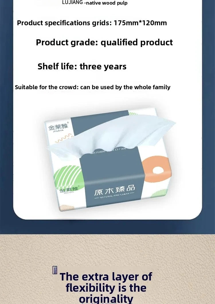 10-20 Packs Of Wooden Paper, 420 Sheets Per Pack, 5-layer Thick,  Toilet Paper, Napkins, Large Sheets Of Pape