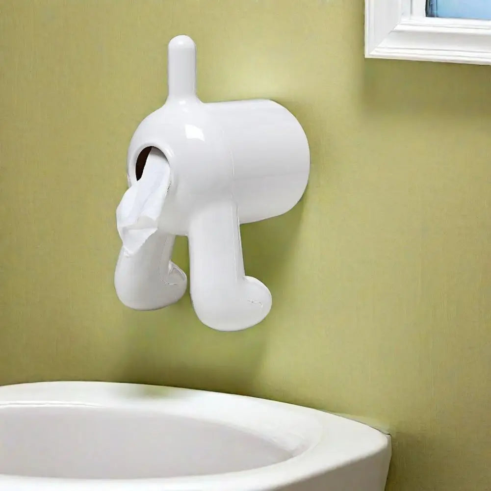 Funny Toilet Paper Dispenser Dog Butt Toilet Paper Holder Wall-mounted Tissue Organizer for Dog Lovers Bathroom Decor Funny Dog