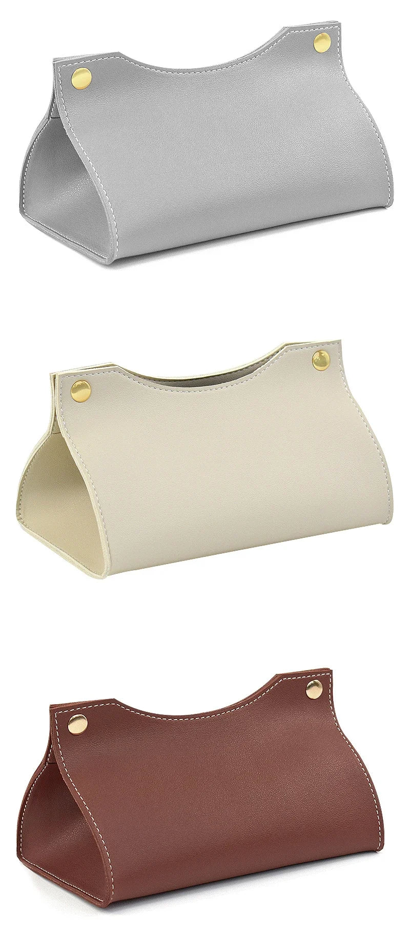 Pu Leather Tissue Box Cover Holder Car Living Room Bedroom Decoration Kitchen Desktop Nordic Home Napkin Holder Large Storage