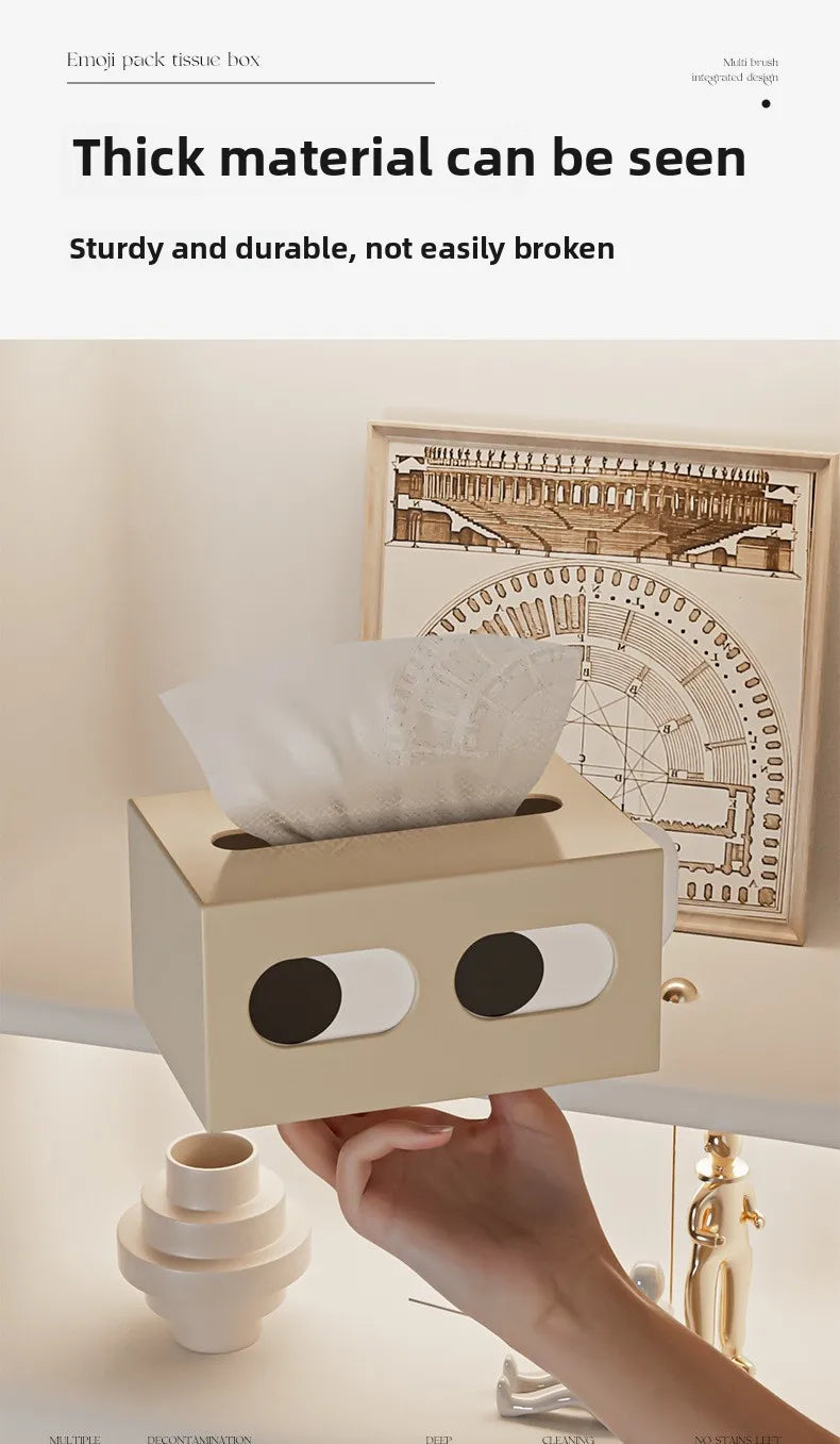 Tissue Box Table Napkin Rings Tissue Case Paper Box Container Solid Storage Box Home Table Decoration