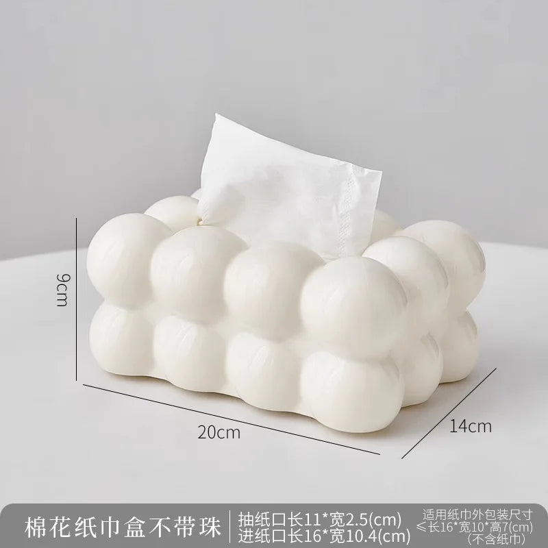 Cloud Design Tissue Box Living Room Coffee Table Towel Dispenser Desktop Paper Storage Holder Kitchen Decor Car Tissue Organizer