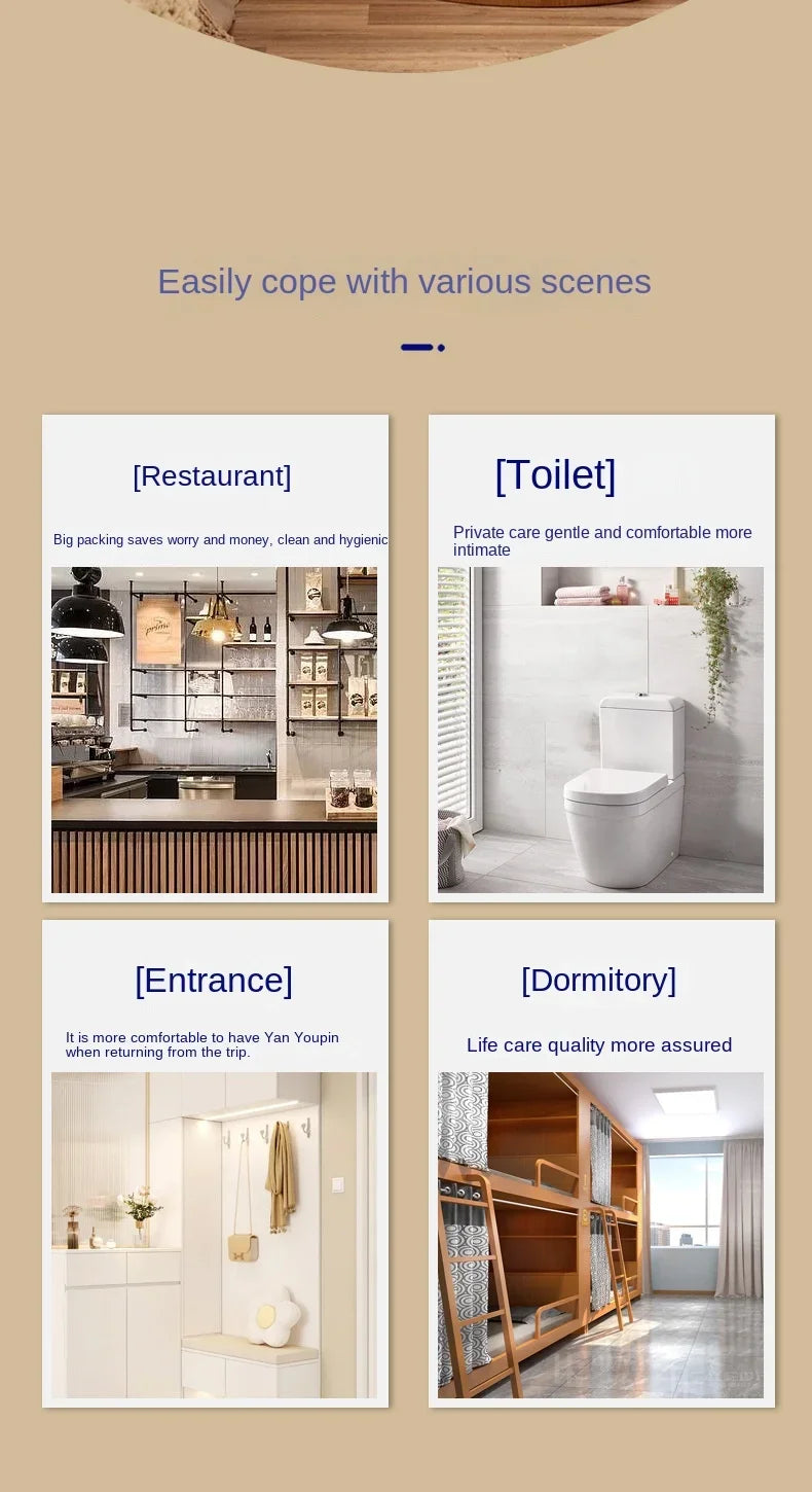 Bulk Pack Toilet Paper for Home Use Soft Embossed Tissues Bottom Extraction Hand Towels Bathroom Paper Essentials