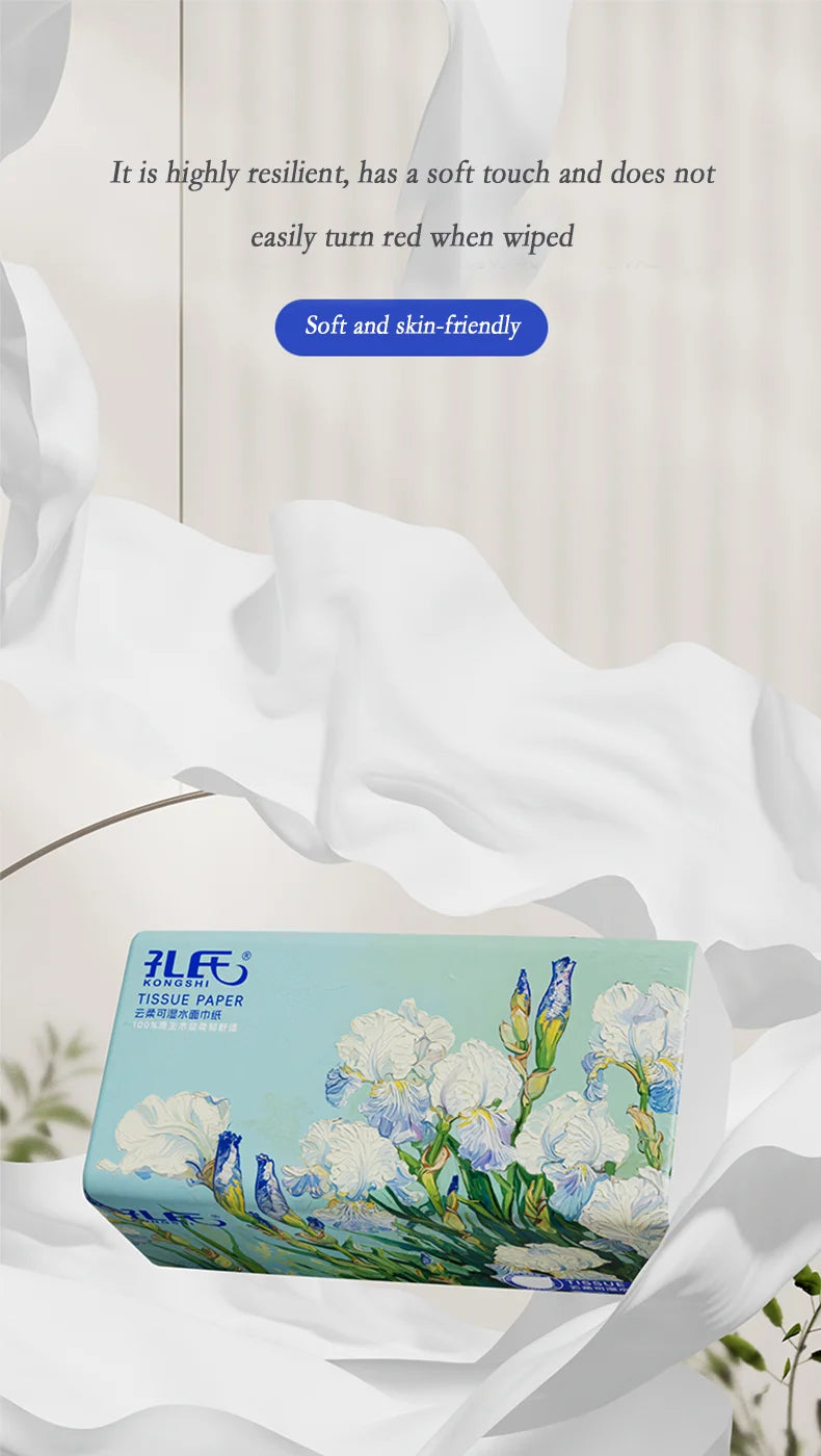 20 Packs Full Case of 400 Sheets of Toilet Paper Log Napkins Embossed Facial Tissue Paper Household Paper Towels