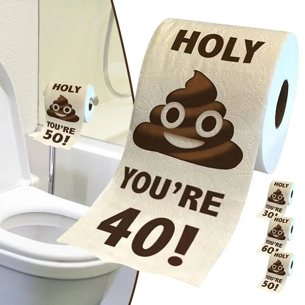 Cartoon Room Supplies Decor Tissue Party Decoration Funny Birthday Rolls Toilet Paper Roll Printed Funny Paper Towel