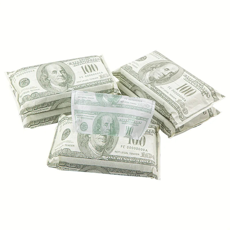 Usd Printed Paper; Creative Facial Tissue Paper; Funny Printed Napkins With 4 Layers Of Thickening; Funny And Unconventional
