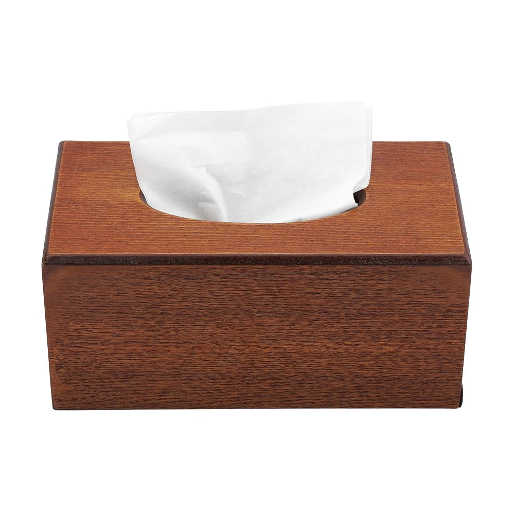 Tissue Box Napkin Holder Case Paper Box Container Elegance Wood Storage Box Hotel Home Decoration Bedroom Kitchen Accessories