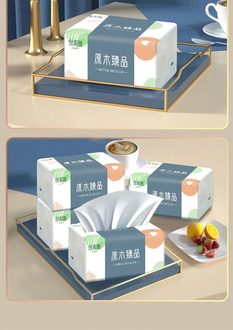10-20 Packs Of Wooden Paper, 420 Sheets Per Pack, 5-layer Thick,  Toilet Paper, Napkins, Large Sheets Of Pape