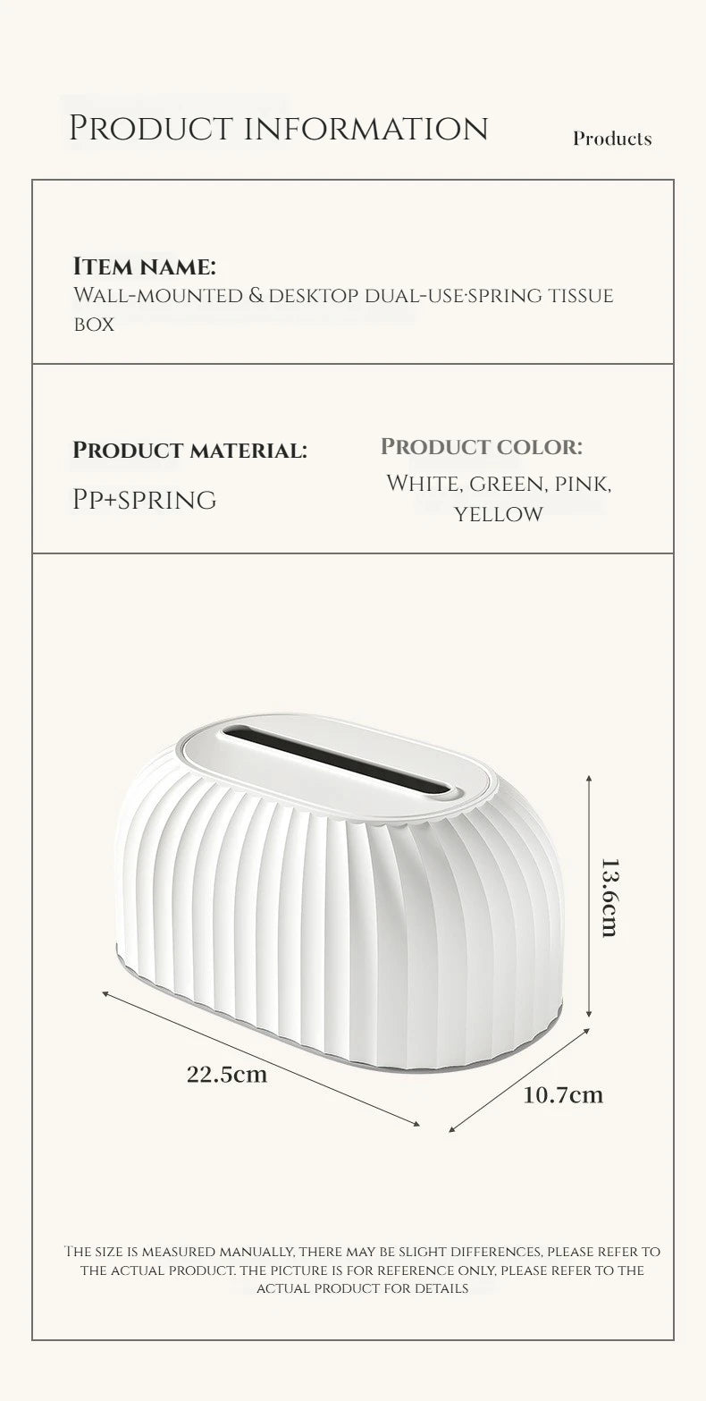 Creative Tissue Box with Spring Creative Scandinavian Simple Drawer Box Living Room Coffee Table Tissue Box Desktop Drawer Box