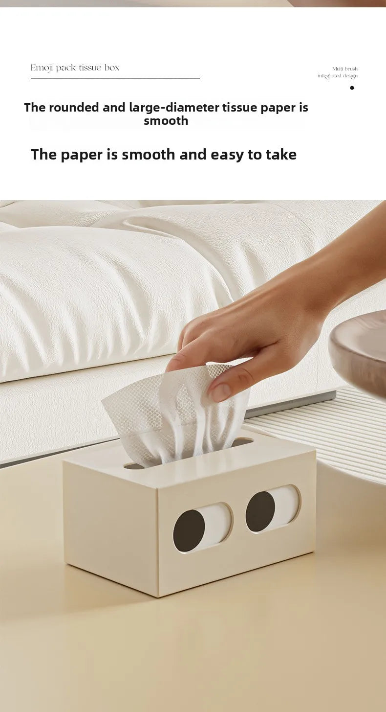 Tissue Box Table Napkin Rings Tissue Case Paper Box Container Solid Storage Box Home Table Decoration
